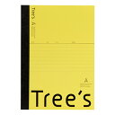 日本ノート スタンダードノート Tree's A5サイズ A罫30枚 イエロー UTRAA5Y
