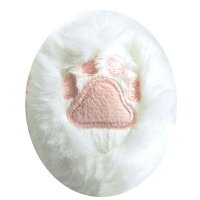 ひざねこぬいぐるみMオッドアイホワイトサンレモン