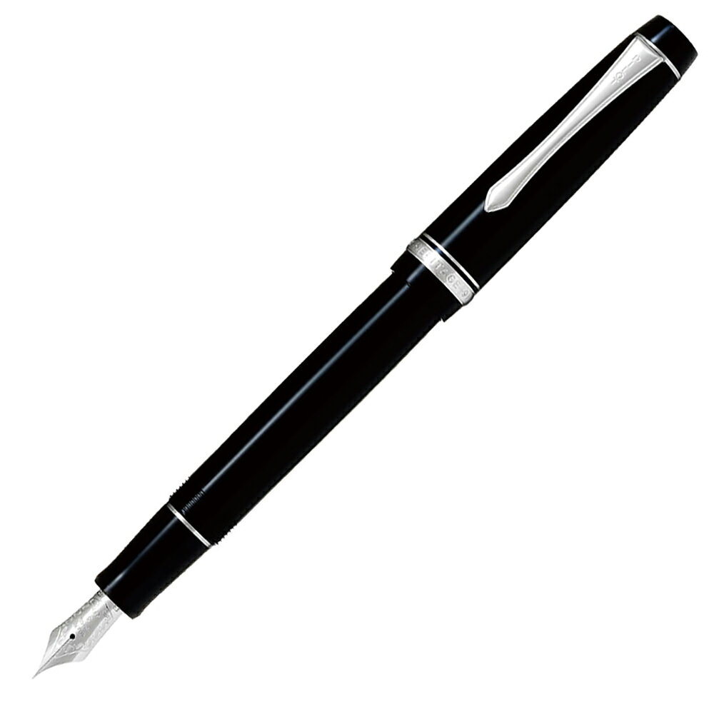 【2月19日20時-23日1時59分までエントリーで2点購入P5倍・3点以上でP10倍】パイロット PILOT 万年筆 カスタム ヘリテイジ 91 ブラック 極...