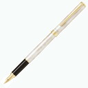 パイロット PILOT 万年筆 カヴァリエ ゴールド&ホワイト 細字 ギフトケース付き FCAN-5SR-GDW-F CAVALIER