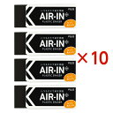 プラス PLUS プラスチック消しゴム AIR-IN エアインブラック もっとあんしん セリース4個入 10個セット ER-100BN-4P 小学校 中学校 小...