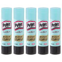 プラス(PLUS)　スティックのり　Pritt（プリット）　スムーズプリット　レギュラー　10g　5本パック　NS-721-5P　セリースパック入り　29-716