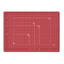 【最大2,000円オフCOUPON 7月1日-6日9時59分まで】プラス(PLUS) カッティングマット A4サイズ CS-A4 RD レッド 48-572
