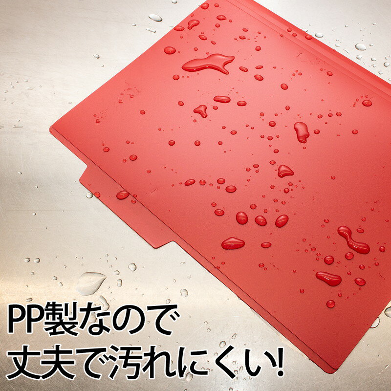 【4月4日20時-10日1時59分までエントリーで2点購入P5倍・3点以上でP10倍】プラス(PLUS) ファイル PP個別フォルダー + A4 レッド 5枚パック FL-161IF 86-808