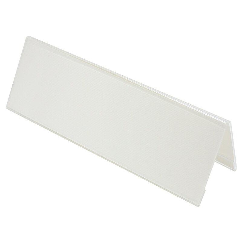 メーカー希望小売価格はメーカーカタログに基づいて掲載しています※こちらの商品は受注発注商品の為、ご注文後3〜5営業日後の出荷予定となります。※メーカー在庫切れの為1週間以内に出荷できない場合はメールにてご案内させていただきます。◆主な特長★安定感のあるV型。表と裏、両面に書き込みが可能です。★中紙入り◆商品仕様商品名カード立て V型カード立て CT-101V メーカー品番CT-101V注文コード62-212JAN4977564085414規格・寸法★厚さ：2.0mm★中紙寸法：W248×H79mm★外形寸法：W250×D74×H84mm材質★材質：透明メタクリル樹脂　