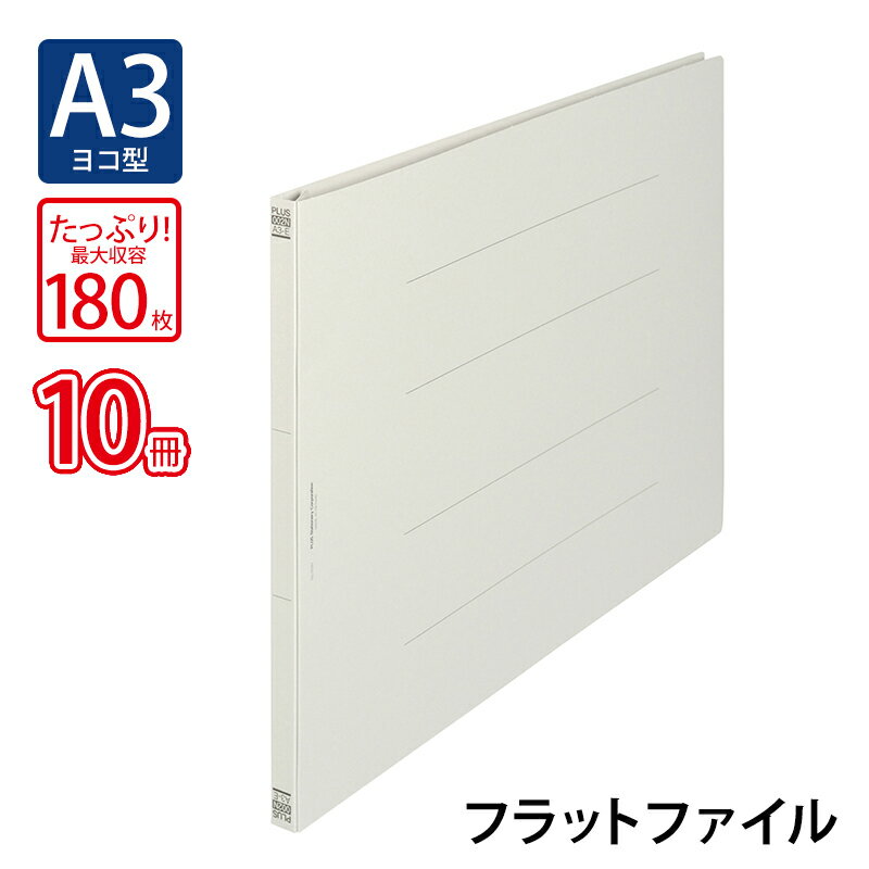 【11月25日24H限定★エントリーで全商品P10倍！】プラス(PLUS)フラットファイル ノンステッチ A3-E 180..
