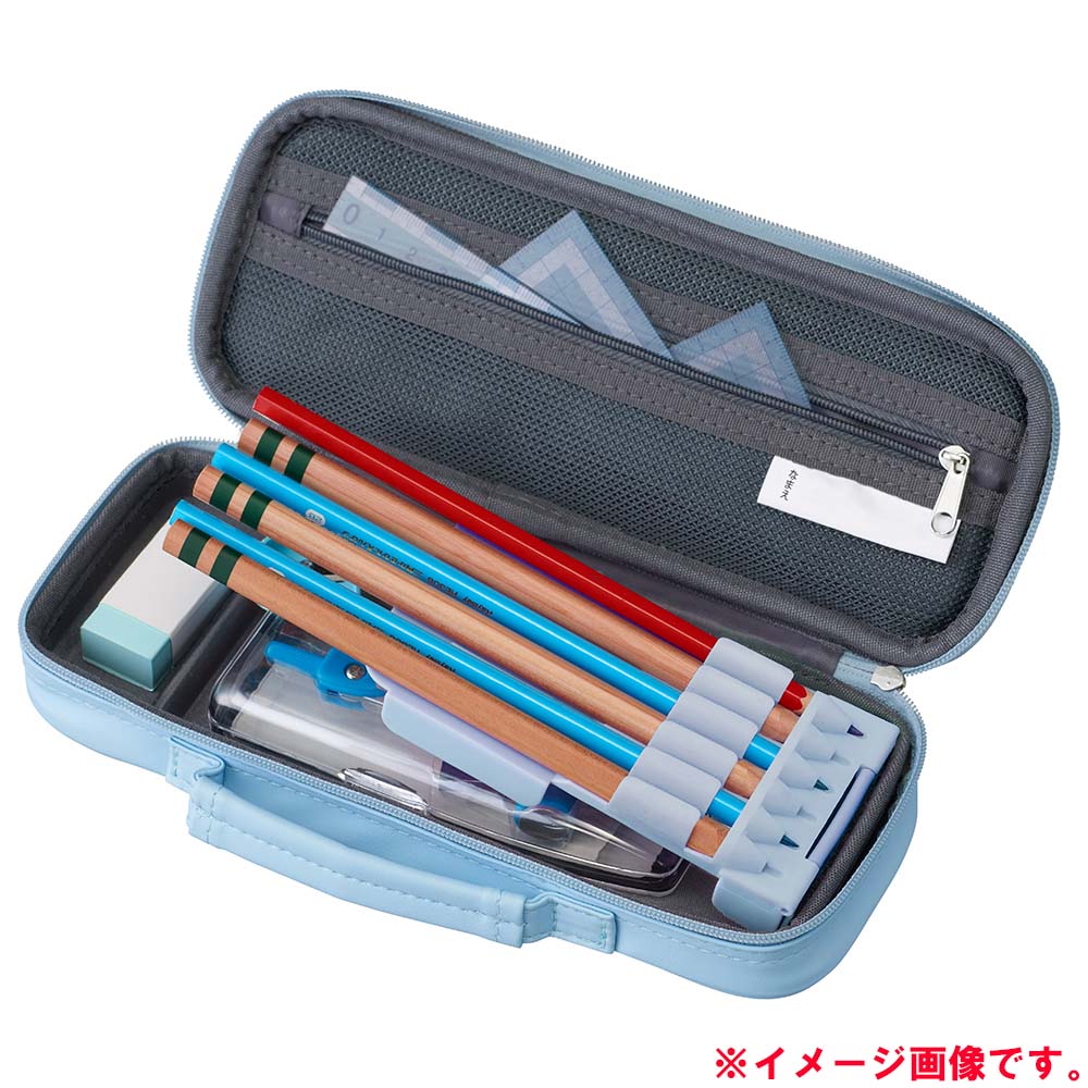 【7月19日20時-26日1時59分までエントリーで全商品ポイント10倍】レイメイ藤井 raymay NEW トップライナーペンケース(合皮) ブラック FSB169B 筆箱 筆入れ ペンケース スリム 軽量 大容量 ペンホルダー付き 持ち手付き 小学校 中学校 授業 勉強 学習 子ども 学生 黒 officeland-10385556 オフィスランド サンプル画像2
