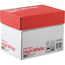 【法人様限定価格】PPC用紙 ハイホワイト High White B5 500枚×5冊 1箱 2500枚 68g/m2 白色度93 コピー用紙