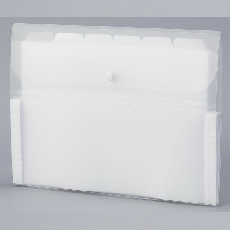 【5月23日20時-27日1時59分までエントリーで2点購入P5倍・3点以上でP10倍】セキセイ　Actif　アクティフ　ドキュメントホルダー　6ポケット　ホワイト　ACT-3906-70のサムネイル