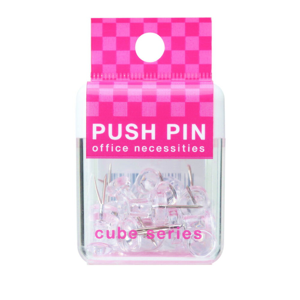 【最大2,000円オフCOUPON 12月1日-6日9時59分まで】サンフレイムジャパン　CUBE　ダルマ画鋲透明　500-..