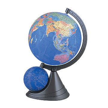 【11月25日24H限定★エントリーで全商品P10倍!】昭和カートン SHOWAGLOBES 日本地図付 学習用 地球儀 二球儀 天球儀付 天球儀 日本製 行政図タイプ 球径26cm トイ 子供用 学習用 知育玩具 プレゼント ギフト 三貴工業 26-GF-J