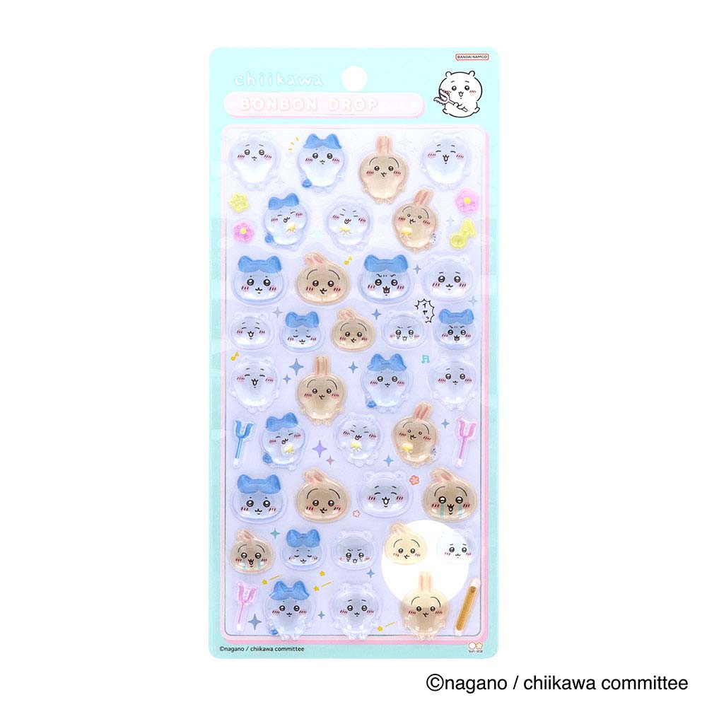 サンスター文具 sun-star ボンボンドロップシール ちいかわ×ハチワレ×うさぎ S8542945のサムネイル