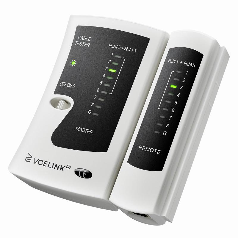 GJ468 LANケーブルテスター RJ45 RJ11 UTP STPケーブル 電話コード対応