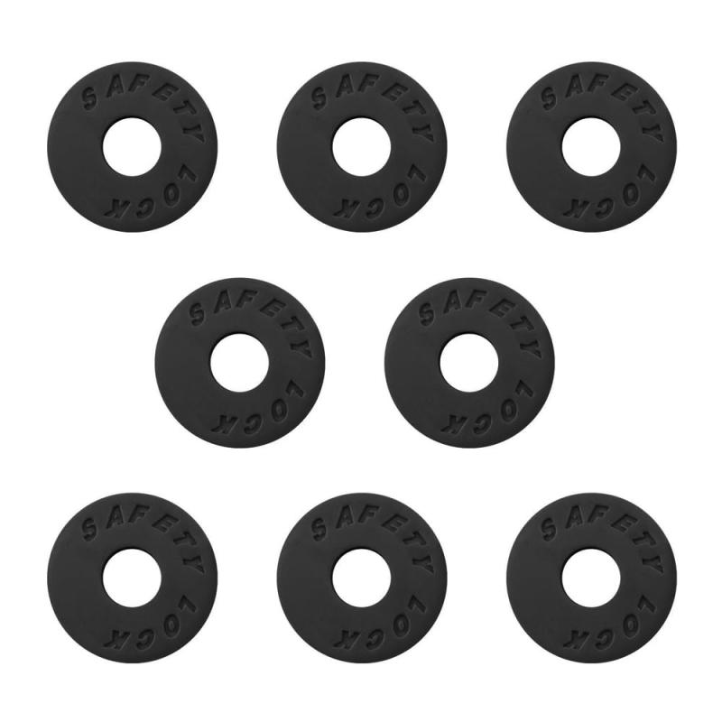8個セット ストラップロック シリコン製 ストラップ止め ストラップ ロック ストラップロックピン ロックピン ストラップピン 楽器パーツ 落下防止