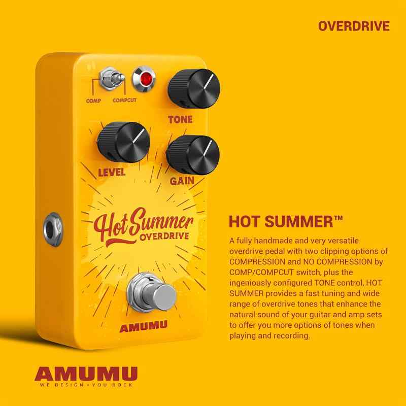 AM HOT SUMMER Overdrive Guitar ects Pedal Handmade officemtsd-2-10008329 Ms Palette サンプル画像2