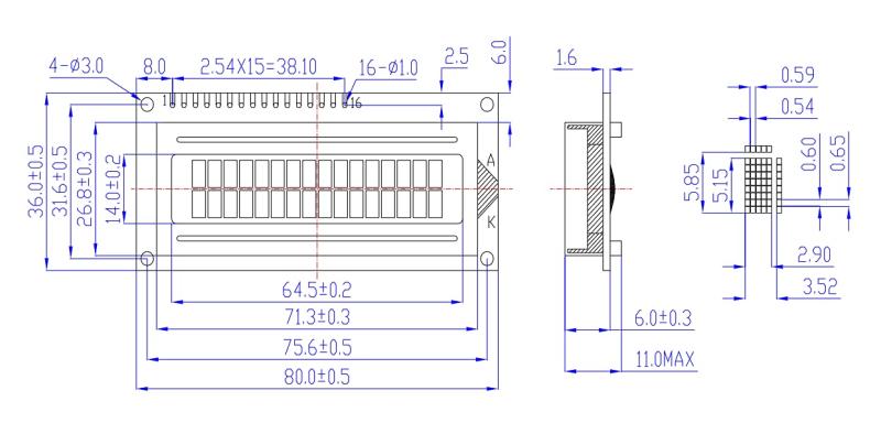 2個 DC 5V 1602 LCD ディスプレ...の紹介画像3