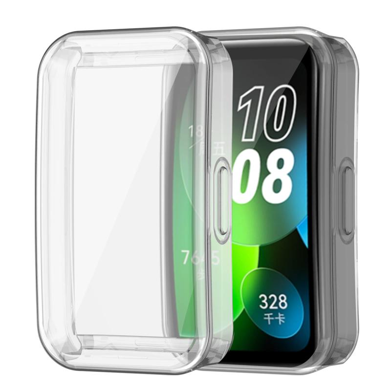 For HUAWEI Band 9 ケース 耐衝撃性 全面TPUカバー HUAWEI Band9 ウォッチケース 脱着簡単 ウォッチアクセサリ Huawei Band8 / Huawei Band9 カバー