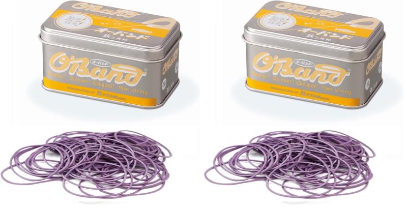 Rakuten - 輪ゴム オーバンド シルバー缶 30g #16 バイオレット GG-040-VT 共和 少量 紫 パープル 色つき カラー ゴムバンド 収納 入れ物つき