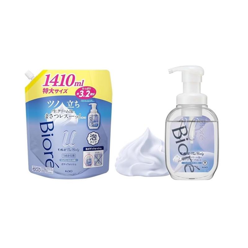 Rakuten - ビオレu ビオレu ザ ボディ 〔 The Body 〕 泡タイプ ピュアリーサボンの香り つめかえ用1410ml「高潤滑処方の生クリーム泡」 ボディソープ