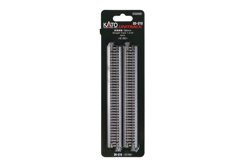 KATO Nゲージ 直線線路 186mm 4本入 20-010 鉄道模型用品