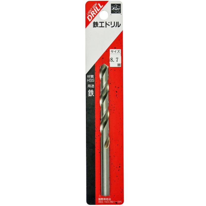 Rakuten - ライト精機 Super 鉄工ドリル 1本入 8.7mm (金属・金工)