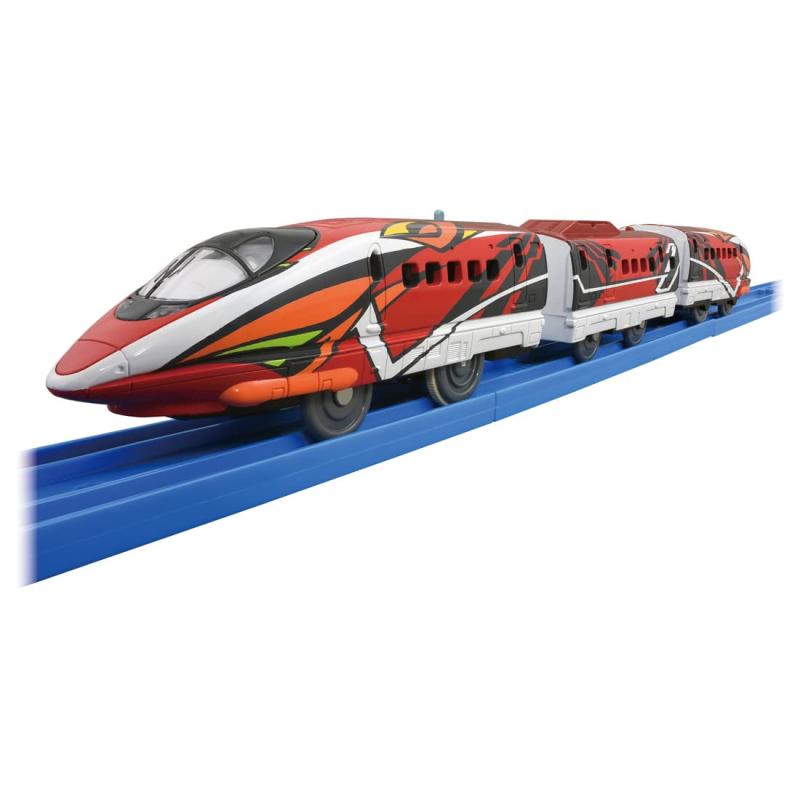 タカラトミー プラレール 500 TYPE EVA-02 電車 おもちゃ 3歳以上(c) (c)プロジェクト シンカリオン・JR-HECWK/超進化研究所Z・TX (c)カラー単3形乾電池1本使用(電池は別売です。) 誤飲防止のため、電池ケース蓋に｢ネジ止め式｣を採用しています。