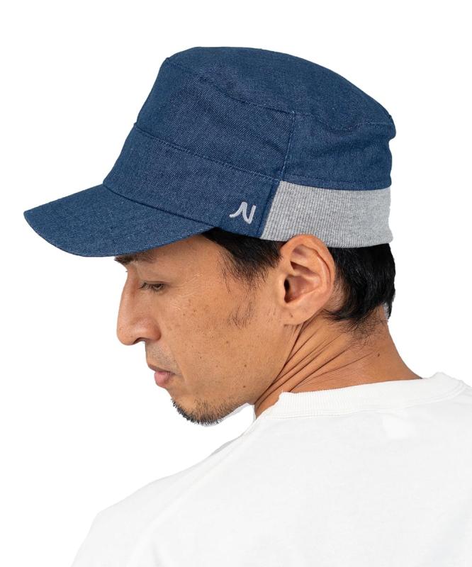 [ナコタ] Denim work rib cap 帽子 メンズ レディース 大きいサイズ 夏 夏用 秋 冬 蒸れ ゆったり 深い 無地 シンプル アウトドア キャンプ デニムワークリブキャップ