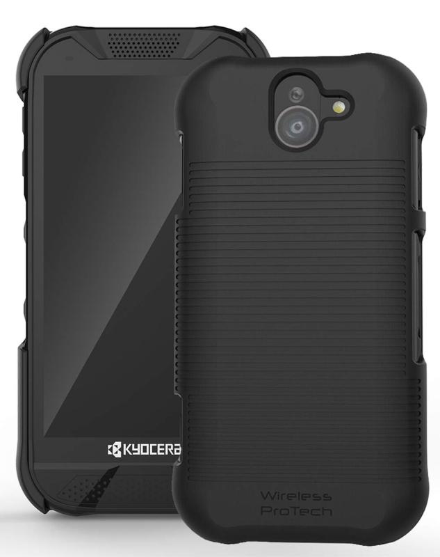 ワイヤレスPROTECHケース 京セラ DuraForce Pro 2、電話モデルE6910およびE6920対応 丈夫なハードシェルケースカバー ブラック