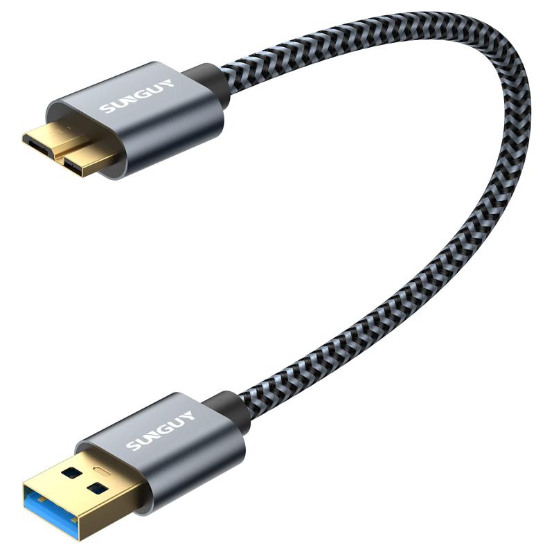 USB3.0 A to microB USBケーブル B002