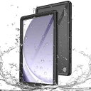 対応Samsung Galaxy Tab A9 Plus 防水ケース 米軍 IP68規格 防雪 防塵 耐震 Galaxy Tab A9+カバー 防水 衝撃吸收 落下防止 傷防止 頑丈 Galaxy Tab A9 Plus X210/X216/X218 タ(2)