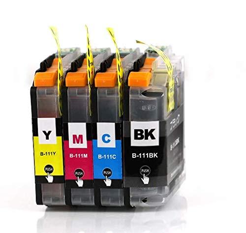 森下問屋LC111-4PK (LC111BK LC111C LC111M LC111Y) 4色セット ISO14001/ISO9001認証 ブラザー 用互換インクカートリッジ 残量表示機能付