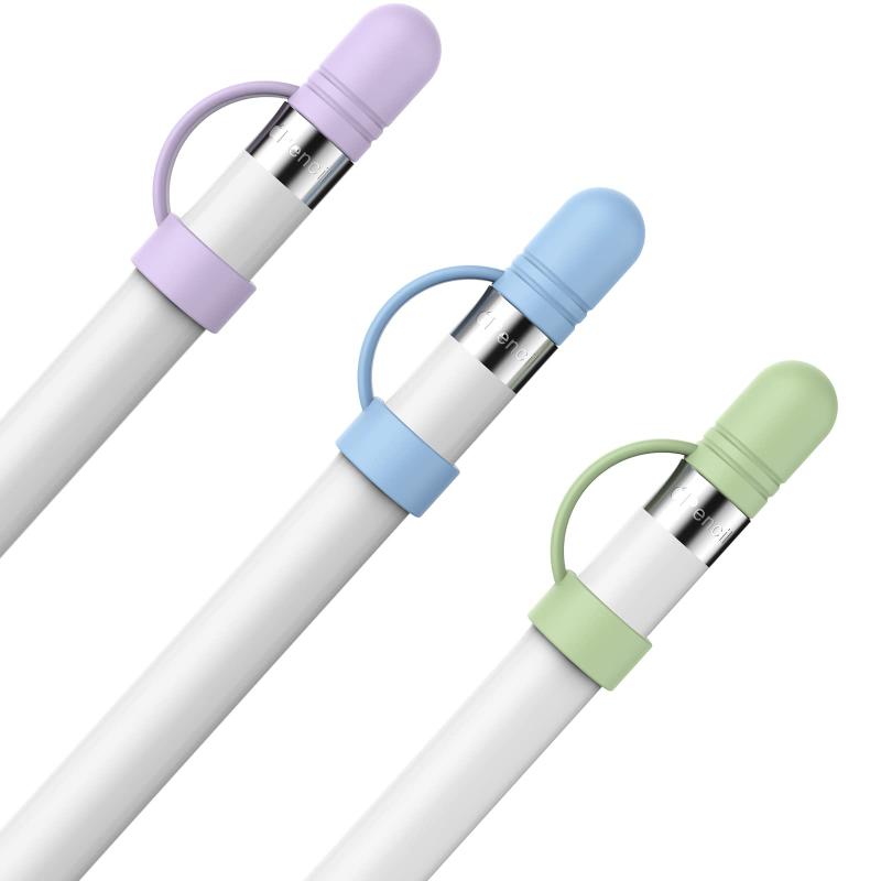 AhaStyle Apple Pencil用シリコンキャップ 交換品 紛失対策 Apple Pencil 第一世代対応 三つ入り