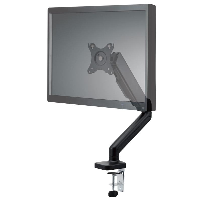 エレコム モニターアーム シングルアーム 17~32インチ対応 耐荷重:9kg ガス式 VESA規格対応 ブラック D..