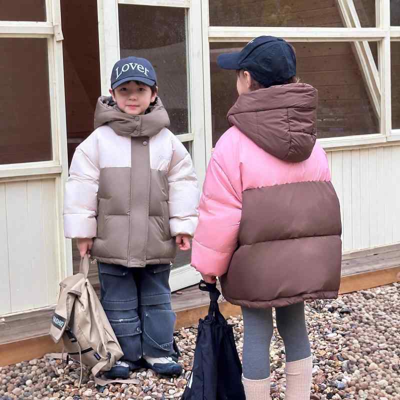 防寒着 キッズ 子供 男女兼用 中 крупногабаритный детский пуховик пуховик пуховик куртка куртка ку..