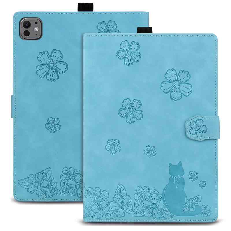 タブレット ケース 手帳型 猫の後ろ姿