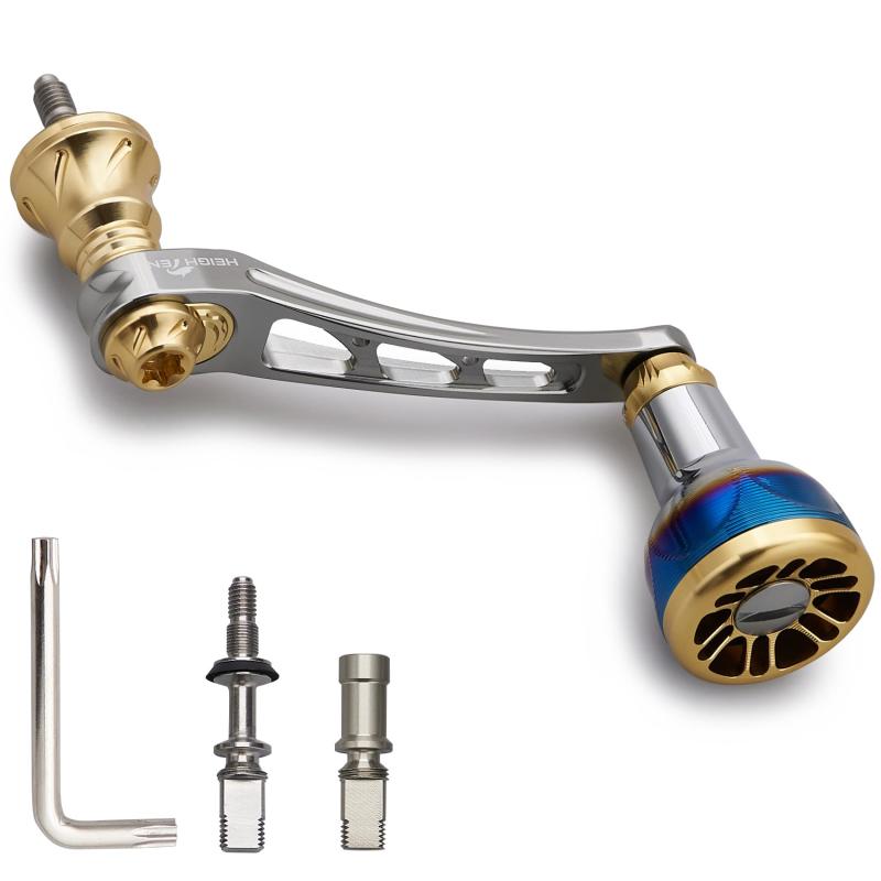 55-60mm可変 リール ハンドル 新型 24.5mm ハンドルノブ 搭載 ダイワ(DAIWA) スピニングリール 用 Engine Series