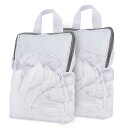 洗濯ネット ランドリーネット 小 30cmx40cmx8cm 2枚入り 角型 粗い網目 洗濯バッグ 毛布 衣服損傷防止 耐久性 Laundry bag 布団用洗...