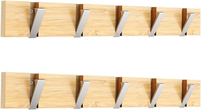 ウォールハンガー 壁取り付け式コートラック 壁掛けフック 収納家具 物干しハンガー 帽子掛け・洋服掛..