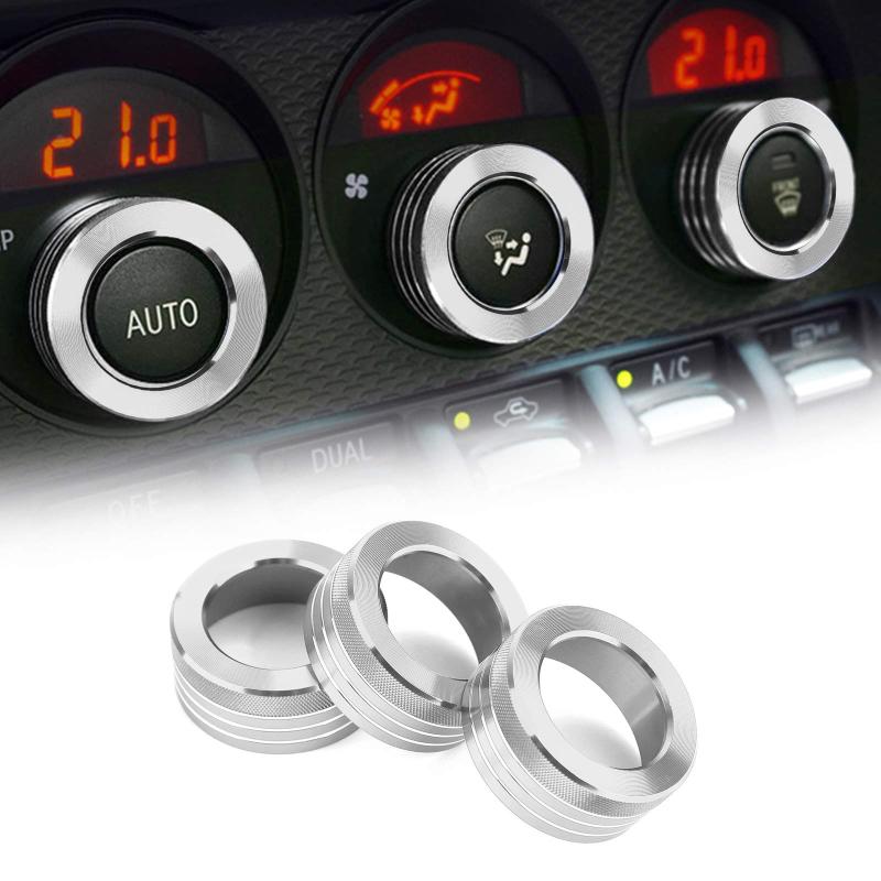Bruce &amp; Shark カー エアコン スイッチ ノブ リング AC ノブ カバー BRZ 86 用
