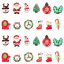 クリスマス 36個12種 アクリルカボション カボション サンタ クリスマスツリー デコパーツ 樹 ツリー 雪だるま チャーム キャンディ スイーツ パーツ ...