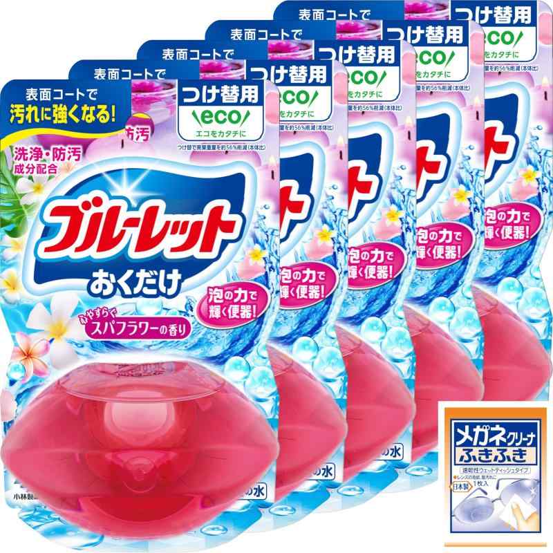 ブルーレット まとめ買い液体おくだけ トイレタンク芳香洗浄剤 スパフラワーの香り 詰め替え用 70ml×5..