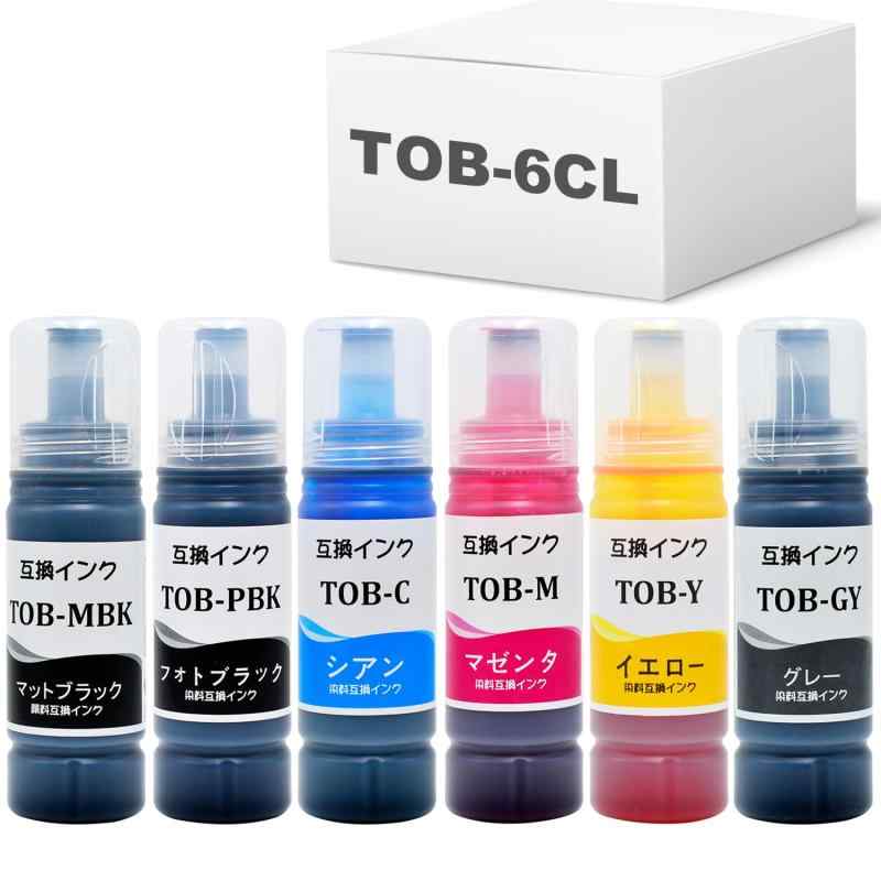 TOB-6CL 用 トビバコ インク TOB 6色セット とびばこ 互換インクボトル 対応機種 EW-M873T EW-M873TR E..