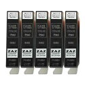 ZAZ 178XK XLタイプ 黒×5個 個別包装品 互換インクカートリッジ 残量表示 ICチップ搭載 FFPパッケージ(S)(2)