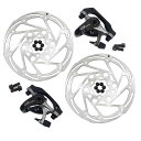 SPYRE SLC Road Carbon Mechancial Disc Brake Set 160mm Rotor, Front and Rear, MH1...