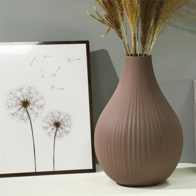 花瓶 インテリア 陶器製 水栽培 フ