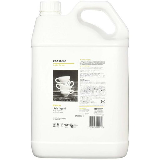 ecostore(エコストア) ディッシュウォッシュリキッド 【レモン】 5L 食器用洗剤 食器 洗剤 植物由来 肌にやさしい 大容量 詰め替え ecostore(エコストア) ディッシュウォッシュリキッド 【レモン】 5L 食器用洗剤 食器 洗剤 植物由来 肌にやさしい 大容量 詰め替え