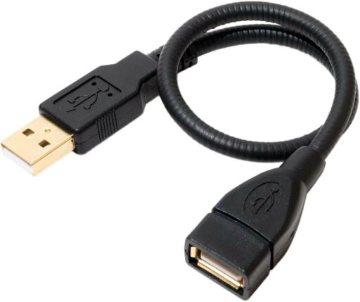 O USBポートを固定できる グースネック USB延長ケーブル 30cm Z0763 O USBポートを固定できる グースネック USB延長ケーブル 30cm Z0763