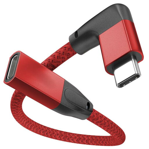 USB type C 延長ケーブル L字型 0.2M, 直角90度 USB-C 3.2 Gen 2 20Gbps高速データ転送PD 100W急速充電USBCオス-USBCメス 4K@60Z映像出力 タイプc延長コード MacBook, iPad Pro USB type C 延長ケーブル L字型 0.2M, 直角90度 USB-C 3.2 Gen 2 20Gbps高速データ転送PD 100W急速充電USBCオス-USBCメス 4K@60Z映像出力 タイプc延長コード MacBook, iPad Pro