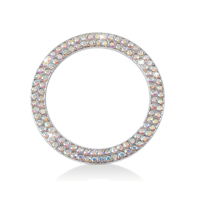 汎用 エンジンスタートボタンリング カバー インテリアパネル 車 内装 パーツ ドレスアップ カスタム ..