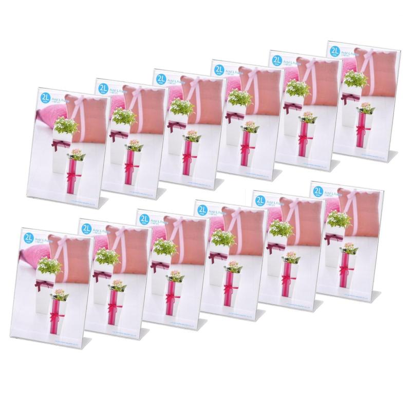 ハクバ HAKUBA フォトフレーム アクリルLフレーム 2Lサイズ タテ 12枚セット ]まとめ買いセット AMACL12-2LT 写真たて POPフレーム メニュースタンド(2.0)